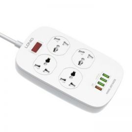 Ldnio SC4407 Heavy-Duty Power Extension – 4 USB Fast Charger And 4 Power Socket 2500w