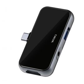 WIWU T5 Pro Alpha Series Docking Station Type-C to PD USB3.0 HD 3.5mm Ports USB Hub for Tablets Phone Computer Laptop in Pakistan