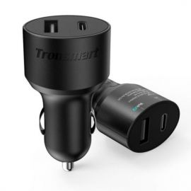 Tronsmart C2P 42W USB-C 2-Port Car Charger with Power Delivery for Google Pixel/Pixel XL/MacBoo/ iPad Pro