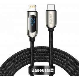 Baseus USB Type C to Lightning 20W fast charging data cable Power Delivery with display screen power 2meter 