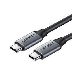 UGREEN 1.5m 60W PD USB 3.1 Gen 1 Type-C Male to Male Fast charging Cable, 5Gbps Data Transfer/Nickel Plating/Aluminum Shell 