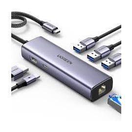 UGREEN 15598 1061 6-IN-1 USB-C HUB (100W PD, 4K@30HZ HDMI)