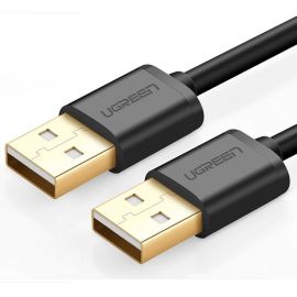 UGreen Double Head USB Cable For USB Line For Laptop Computer Radiators Connect Cable 1m - Black In Pakistan
