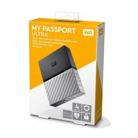 WD - My Passport 4TB External USB 3.0 Portable Hard Drive - Black